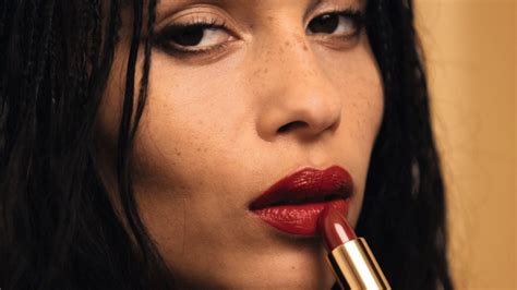 Zoe Kravitz Shares Details On Her New YSL Lipstick Collection 